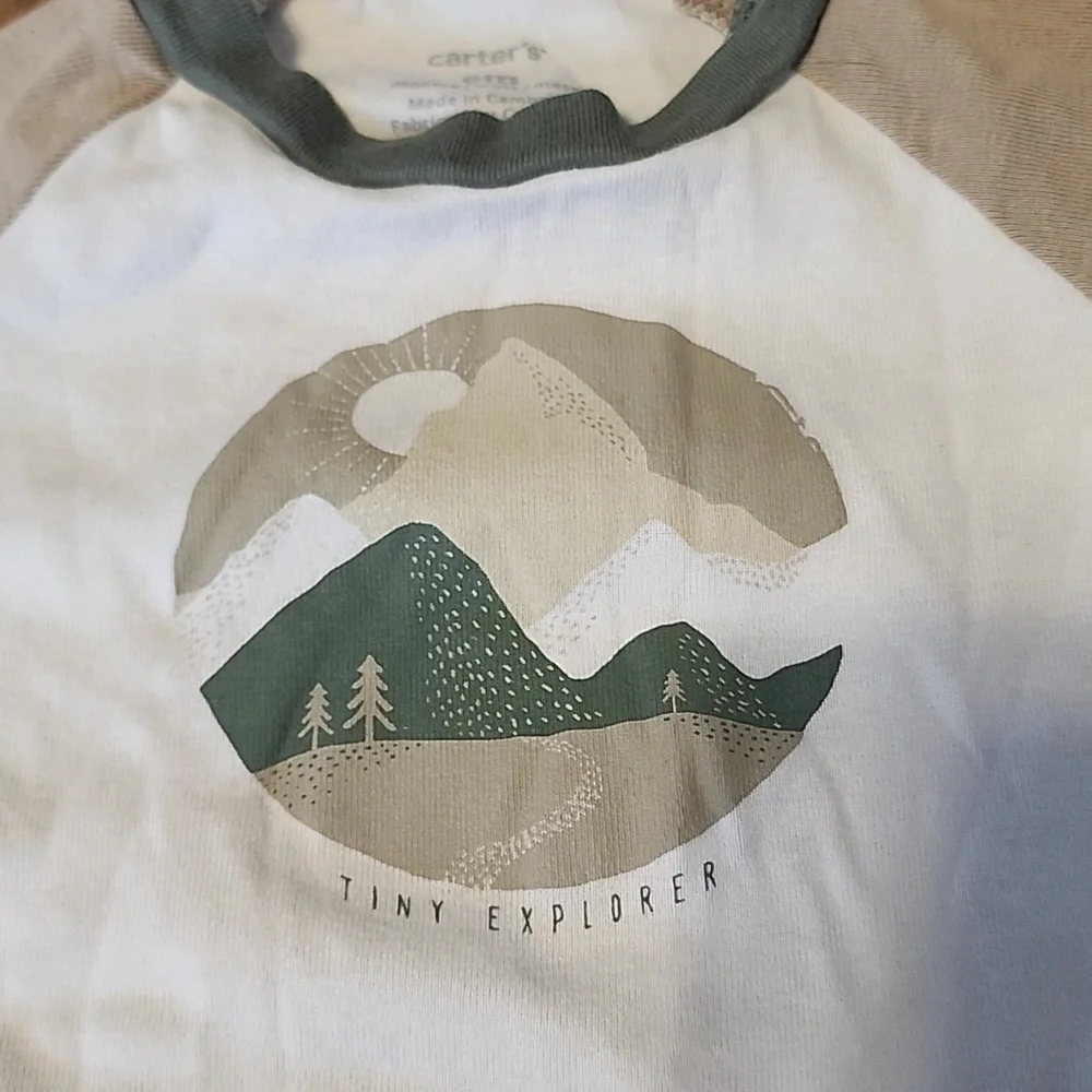 CARTERS 6 MONTH TINY EXPLORER OUTFIT